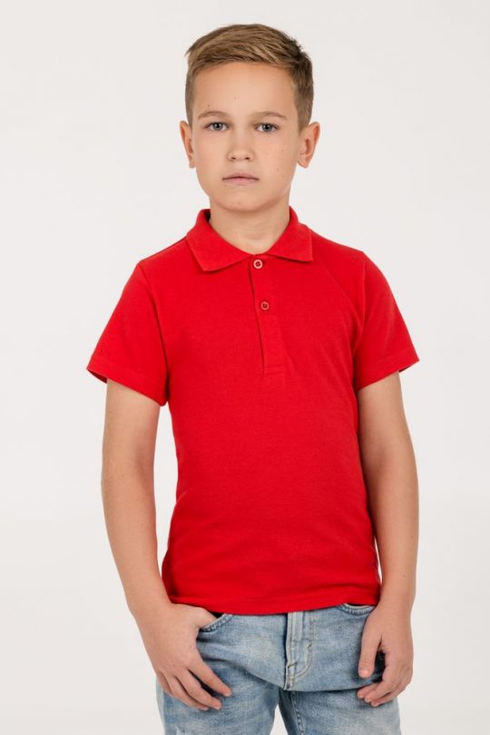 Рубашка поло детская Virma Kids, красная, 6 лет