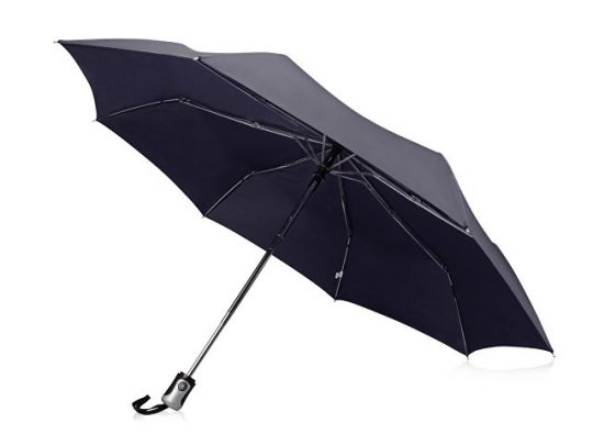 Зонт Alex трехсекционный автоматический 21,5, темно-синий (Р), арт. 018117703