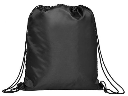 Блестящий рюкзак-мешок Mermaid со шнурком, черный, арт. 018133203