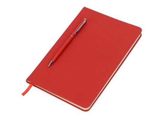 Блокнот А5 Magnet 14,3*21 с магнитным держателем для ручки, красный, арт. 018167703