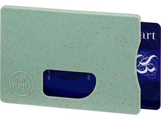 Чехол для карт RFID Straw,  мятный, арт. 018372603