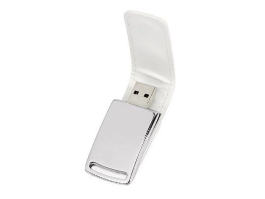 Флеш-карта USB 2.0 16 Gb с магнитным замком Vigo, белый/серебристый, арт. 018333903