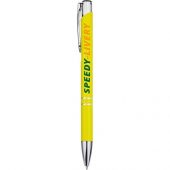 Алюминиевая шариковая кнопочная ручка Moneta, желтый, арт. 018371703