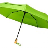 Автоматический складной зонт Bo из переработанного ПЭТ-пластика, лайм, арт. 018363403