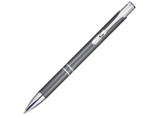 Алюминиевая шариковая кнопочная ручка Moneta, серый, арт. 018370903