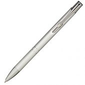 Алюминиевая шариковая кнопочная ручка Moneta, серебристый, арт. 018371603