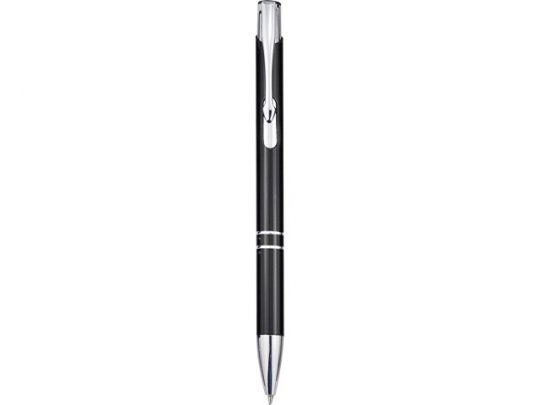 Алюминиевая шариковая кнопочная ручка Moneta, черный, арт. 018371103