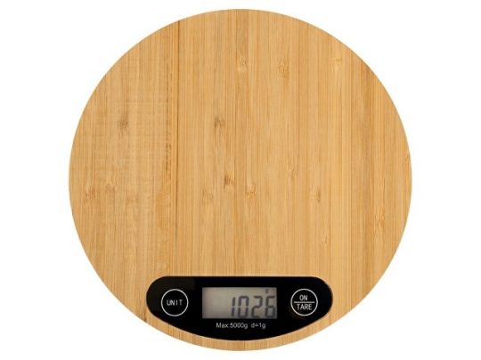 Бамбуковые кухонные весы Scale, натуральный, арт. 018405803