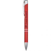Алюминиевая шариковая кнопочная ручка Moneta, красный, арт. 018371403