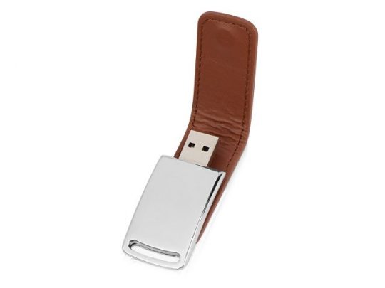Флеш-карта USB 2.0 16 Gb с магнитным замком Vigo, светло-коричневый/серебристый, арт. 018334003