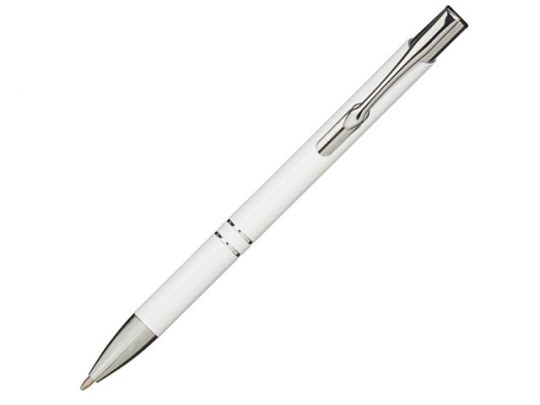 Алюминиевая шариковая кнопочная ручка Moneta, белый, арт. 018371003