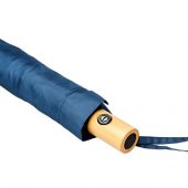 Автоматический складной зонт Bo из переработанного ПЭТ-пластика, темно-синий, арт. 018363303