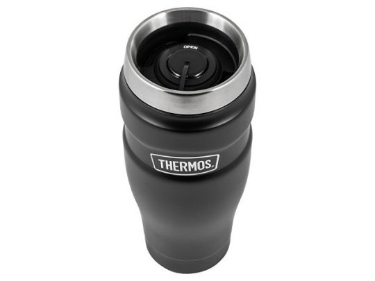 Кружка-термос из нерж. стали тм THERMOS SK1005BK (Matte Black) 0.47L, черный, арт. 018382403