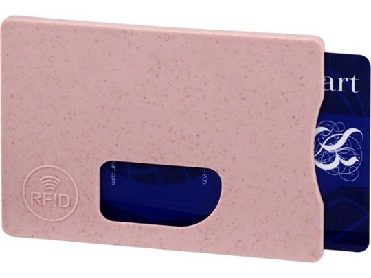 Чехол для карт RFID Straw, розовый, арт. 018372703