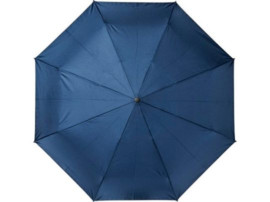 Автоматический складной зонт Bo из переработанного ПЭТ-пластика, темно-синий, арт. 018363303