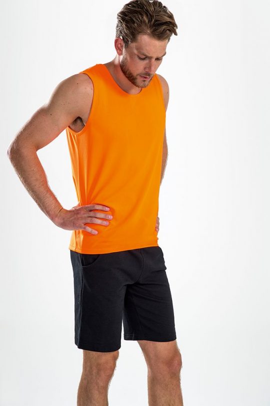 Майка мужская SPORTY TT MEN оранжевый неон, размер XL
