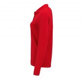 Рубашка поло женская с длинным рукавом PERFECT LSL WOMEN красная, размер L