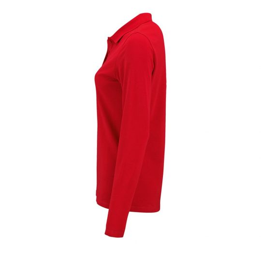 Рубашка поло женская с длинным рукавом PERFECT LSL WOMEN красная, размер XL