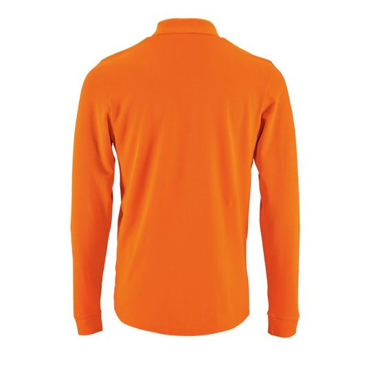 Рубашка поло мужская с длинным рукавом PERFECT LSL MEN оранжевая, размер M
