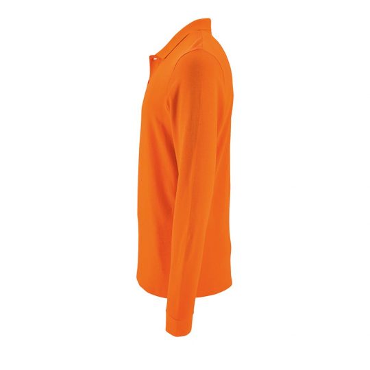 Рубашка поло мужская с длинным рукавом PERFECT LSL MEN оранжевая, размер 3XL