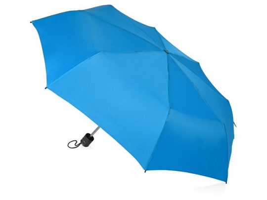 Зонт складной Columbus, механический, 3 сложения, с чехлом, голубой, арт. 018551203