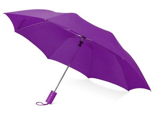 Зонт складной Tulsa, полуавтоматический, 2 сложения, с чехлом, фиолетовый, арт. 018551303
