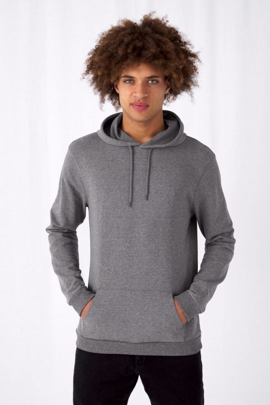 Толстовка с капюшоном унисекс Hoodie, серая (стальная), размер M