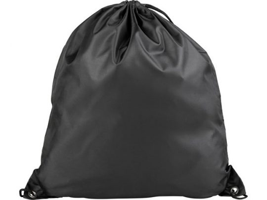 Рюкзак со шнурком Oriole из переработанного ПЭТ, черный, арт. 018953903