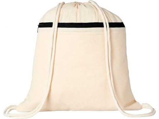 Рюкзак Oregon на молнии с кулиской, натуральный/черный, арт. 019016003