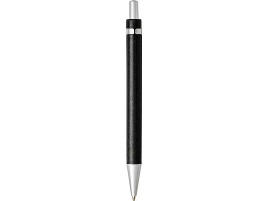 Шариковая ручка Tidore из пшеничной соломы с кнопочным механизмом, черный, арт. 019027003