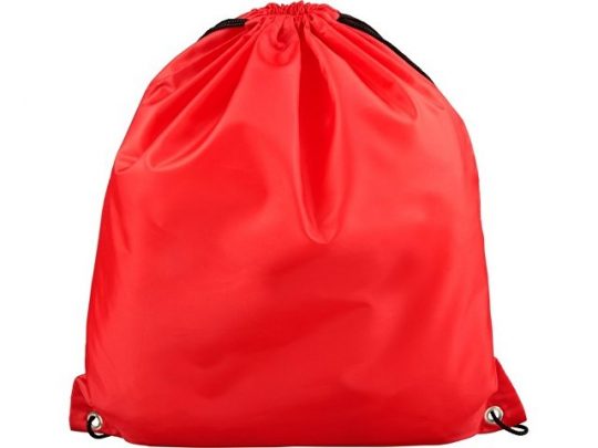 Рюкзак со шнурком Oriole из переработанного ПЭТ, красный, арт. 018954003