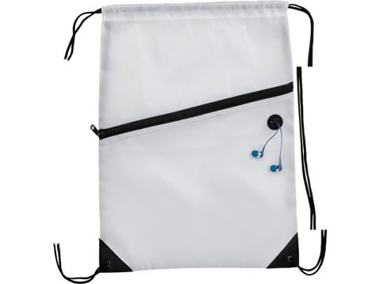 Рюкзак Oriole на молнии со шнурком, белый, арт. 019016503