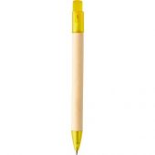 Шариковая ручка Safi из бумаги вторичной переработки, желтый (синие чернила), арт. 019036603