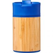 Вакуумный герметичный термостакан Arca с покрытием из меди и бамбука 200 мл, синий, арт. 018958503