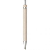 Шариковая ручка Tidore из пшеничной соломы с кнопочным механизмом, натуральный, арт. 019027103