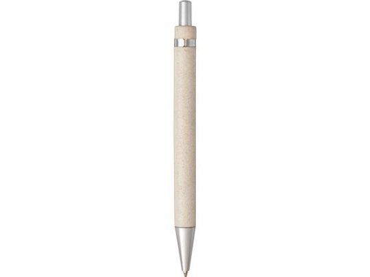 Шариковая ручка Tidore из пшеничной соломы с кнопочным механизмом, натуральный, арт. 019027103