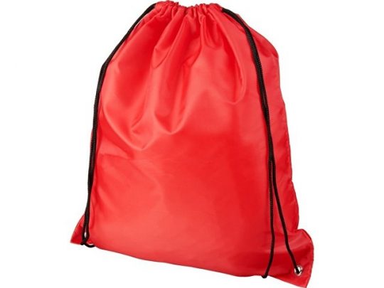Рюкзак со шнурком Oriole из переработанного ПЭТ, красный, арт. 018954003