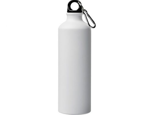 Матовая спортивная бутылка Pacific объемом 770 мл с карабином, белый, арт. 019067003