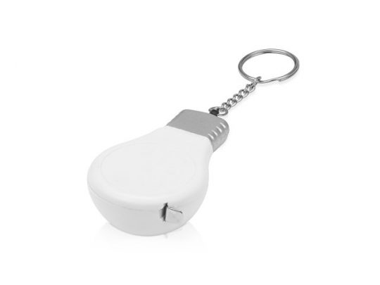 Брелок-рулетка для ключей 1 м., белый/серебристый (1м), арт. 019027603