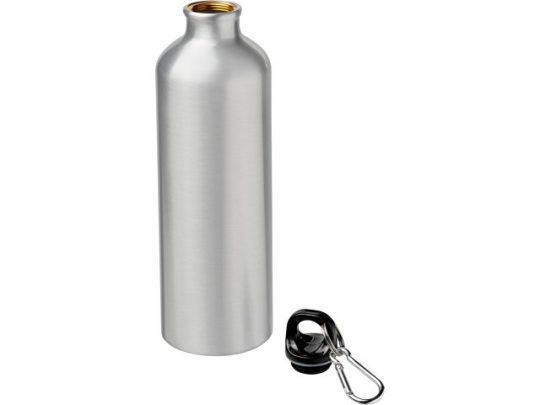 Сублимационная спортивная бутылка Pacific объемом 770 мл с карабином, серебристый, арт. 019067203