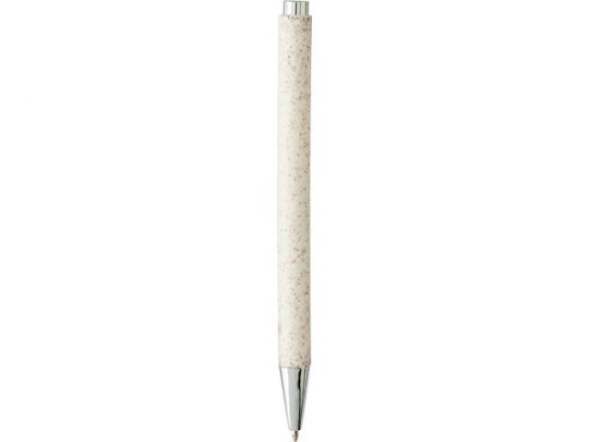 Шариковая ручка Tual из пшеничной соломы с кнопочным механизмом, cream (черные чернила), арт. 019035603