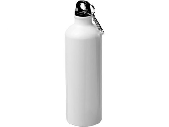 Сублимационная спортивная бутылка Pacific объемом 770 мл с карабином, белый, арт. 019067103