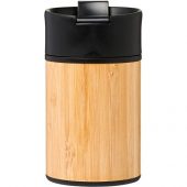 Вакуумный герметичный термостакан Arca с покрытием из меди и бамбука 200 мл, черный, арт. 018958403