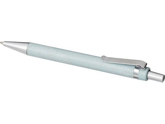 Шариковая ручка Tidore из пшеничной соломы с кнопочным механизмом, синий, арт. 019026903