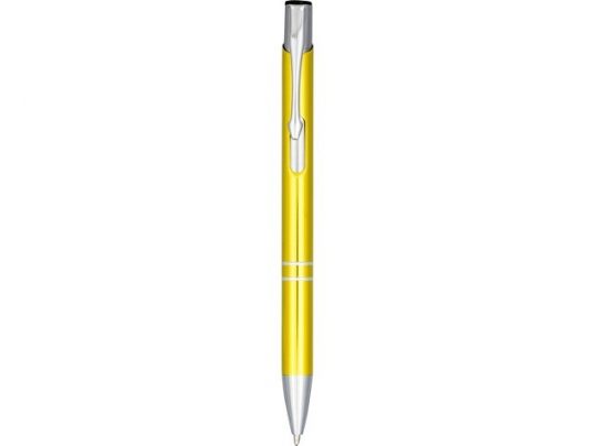 Кнопочная шариковая ручка Moneta из анодированного алюминия, желтый, арт. 019019903
