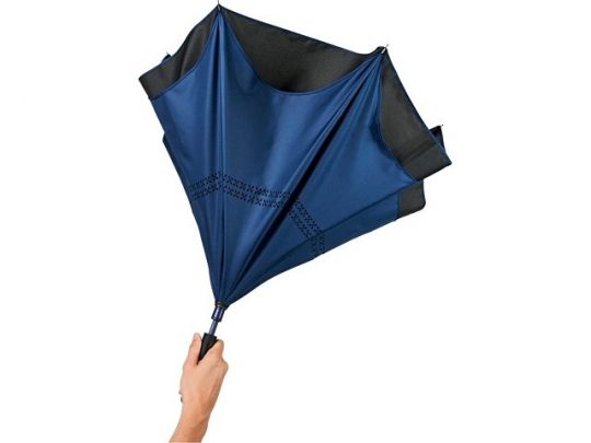 Прямой зонтик Yoon 23 с инверсной раскраской, темно-синий, арт. 019013303