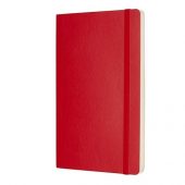 Записная книжка Moleskine Classic Soft (нелинованный), Large (13х21см), красный (А5), арт. 019011603