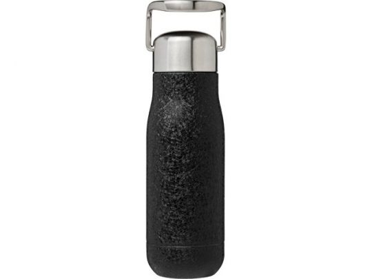 Спортивная бутылка Yuki объемом 350 мл с медной вакуумной изоляцией, черный, арт. 018998903