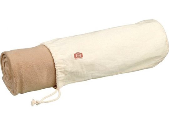 Микро-плюшевое флисовое покрывало Aira с хлопковым чехлом, натуральный, арт. 019014703