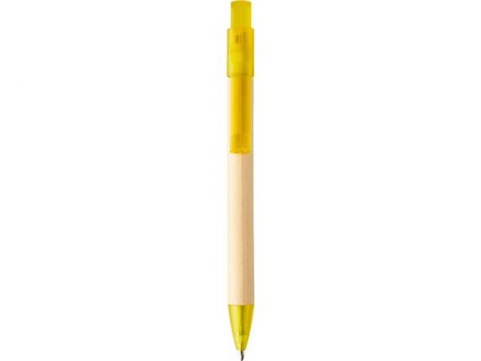 Шариковая ручка Safi из бумаги вторичной переработки, желтый (черные чернила), арт. 019036103